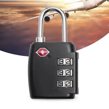 Преносим окачени заключване Митнически парола TSA 3-цифрена комбинация за заключване Противоугонный куфар Брава за Инструменти за сигурност на багаж