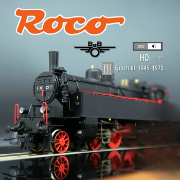 Модел на влака ROCO 1: 87 H0 Тип Rh77 Парна цифров звуков ефект австрийски електрически влак играчки от трето поколение