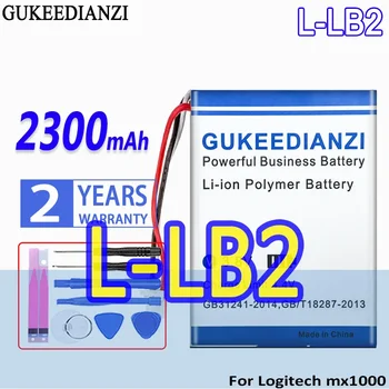 Батерия GUKEEDIANZI Висок капацитет L-LB2 LLB2 2300mAh За безжична мишка Logitech M-RAG97 MX1000 Bateria