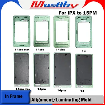 Форма за привеждане в съответствие на разпоредбите на Musttby LCD ЗЗД Форма за ламиниране с рамка за iPhone 15 13 Pro Max 14 Plus 15pro Инструмент за ремонт на екрана