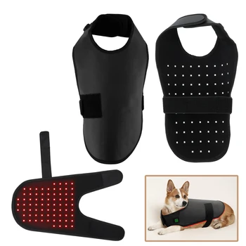 Нова led дрехи за кучета с червени инфрачервен радиация, колан за облекчаване на болката на животните, палта за кучета за гърба домашен любимец 660 нм 850 нм