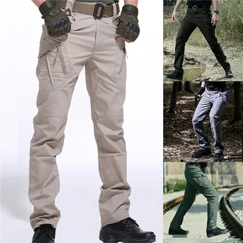 Мъжки летни тактически панталони бързо съхнещи панталони за риболов в открито Туристически панталони Водоустойчив военни тактически ски панталони-cargo