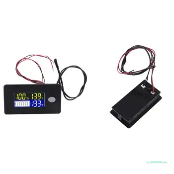 Измерител на зареждане на батерията 3 в 1 с сигнално устройство термометър капацитет на батерията