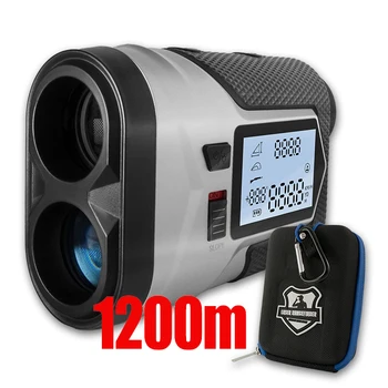 Акумулаторна лазерен далекомер за голф 1200 м с възможност за регулиране на наклона, хонорар отметка, вибрираща далекомер, Телескопична лов