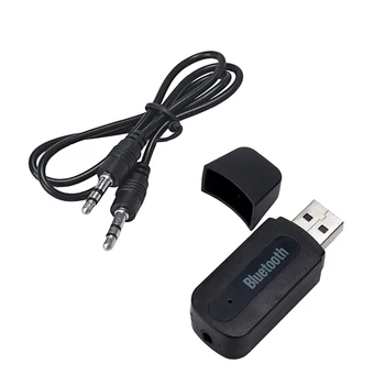 Безжичен приемник с 3.5 мм, с USB, Bluetooth, адаптер AUX Audio за стереомузыки, комплект за кола