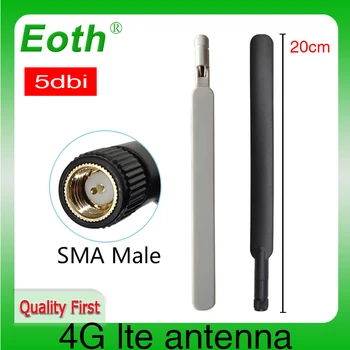 Eoth 5pcs 4G lte антена 698-2700 Mhz 5dbi SMA Штекерный Конектор antenne за рутер huawei външен модем antene