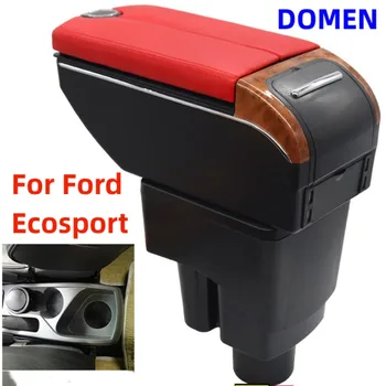 Новост за Ford Ecosport, Двойна отворена кутия за оръжие, Детайли на интериора, Съдържанието на централния магазин на автомобили с повече пространство, двупластова USB зареждане