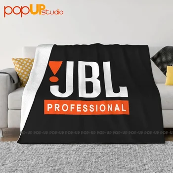 Пушистое дышащее одеяло с логото на Jbl Professional, което може да се пере в машина.