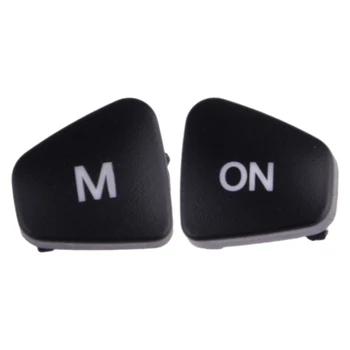 1 Чифт черни бутони за регулиране на силата на звука на волана на колата ABS ляво и на дясно, подходящи за Ford Escort, Fiesta MK7 MK8 ST Ecosport 2013