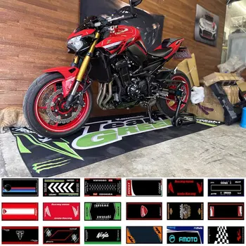 Супермягкий килим от кристалния кадифе за да покажат мотоциклети, работно пол, подложка за състезателни автомобили в гаража, подложка за входната врата, подложка за спални