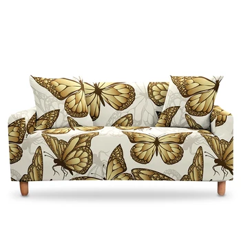 Еластичен калъф за дивана с принтом пеперуди за всекидневната, начало декор 