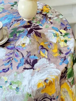 Американската лека луксозна живопис с маслени бои в ретро стил, подложка за маса за хранене, плат пылезащитная Y6T3968