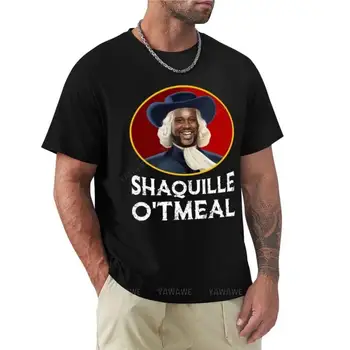 Риза с овесени ядки Шакила е Забавна тениска с изображение на Шакила О ' Мила тениска за момчета, тениска с кръгло деколте, графична тениска мъжка тениска с изображение