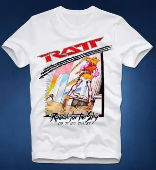 Тениска RATT City Tour в стил хард-рок, Ретро от 80-те години хеви-метална детонатором, размер S-3XL