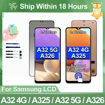 За Samsung Galaxy A32 5G Дисплей SM-A326B LCD сензорен екран За Samsung A32 4G LCD екран SM-A325F Резервни Части, дисплей