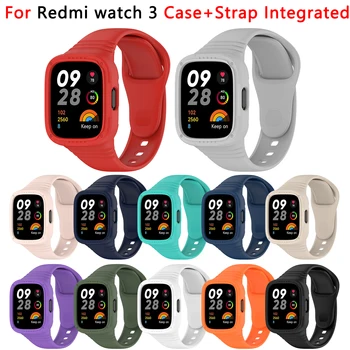 За Xiaomi RedMi Watch 3 Силикон гривна гривна Watch3 смарт каишка за умни часа, вграден каишка за каишка за смарт часа
