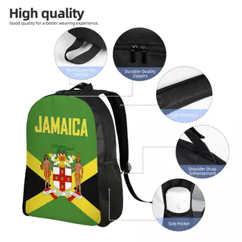 2023 Ямайски Раница Пътен флаг Ученически чанти и калъфи за книги Раница за лаптоп Чанта за колеж за жени, Мъже Момчета Момичета
