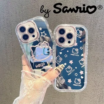 Sanrio Калъф за телефон Hello Kitty за Iphone 15 Плюс Калъф За Iphone 15 Pro Max Iphone 14 Pro Max 11 Калъф Аниме Kawai Сладък Анти-есен