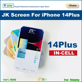 JK LCD Дисплей С touch Screen Digitizer В Събирането Без Мъртви Пиксели Резервни Части Incell Screen За iPhone incell -14Plus