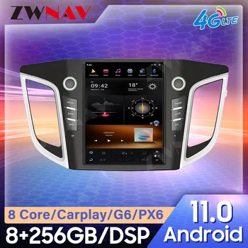 За Hyundai IX25 2014-2018 Tesla стил Android автомобилна GPS навигация Мултимедиен плейър авто радиоплеер Плейър главното устройство