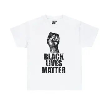 Тениска с графичен дизайн BLM Black Lives Matter с дълъг ръкав