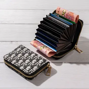 Нова чанта за ключове Organ, чанта за карти, джоб с цип, за защита на кредитни карти, нула чантата си в европейския и американския стил