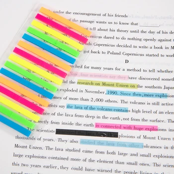 300 броя цветни стикери с възможност за запис на Прозрачна луминесцентна стикер с индекс yy-j01
