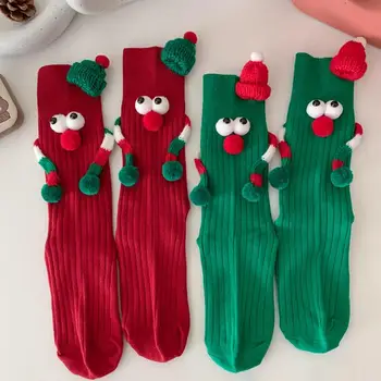 Чорапи за ръце, Сладки Чорапи на магнити, Еластични, Меки Мультяшные Чорапи за ръце, Лесен Забавен Празничен подарък за Нова Година, Рожден Ден