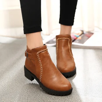 По-големи размери, модни дамски обувки 2022, зима-есен, ежедневни дамски обувки на плоска подметка, топли обувки, дамски зимни обувки botas