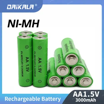 Daikala 4-24 бр. Новата батерия тип АА 3000 mah Акумулаторна bBattery NI-MH 1,5 батерия тип АА за часа, мишки, компютри, играчки и така нататък