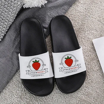 Дамски чехли с логото на вегетариански, Летни плажни сандали с мека подметка Eva, Нескользящая обувки за почивка, Мъжки Дамски устойчива на плъзгане обувки за баня в стаята