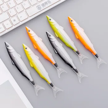 2 елемента Химикалка писалка Kawaii Ocean Fish 0,5 мм, сладки креативни, забавни канцеларски материали за студенти, Ученически пособия, подаръци