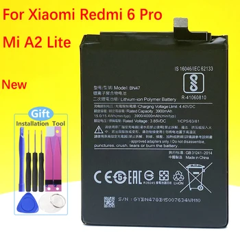 Нова батерия BN47 капацитет 4000 mah за смартфон Xiaomi Redmi 6 Pro / Mi A2 Lite / умен мобилен телефон