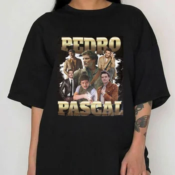 2023 Ретро Реколта Тениски Narco Pedro Art Унисекс, дамски Готина градинска дрехи, Черни памучни тениски, Дамски блузи, дамски дрехи Y2k