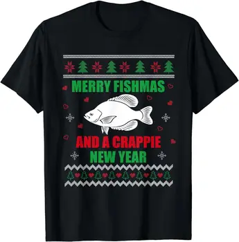 НОВ СПИСЪК, НОВА лимитированная тениска Весела Fishmas Fishing смешни Коледа, подарък за рибар, S-3XL