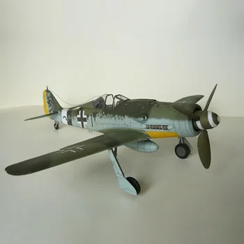 Мащаб 1:33 Германия FW 190 D-9 Изтребител от Втората Световна Война Книжен Модел Самолет Комплект Ръчно изработени Играчки Пъзели Военен Модел